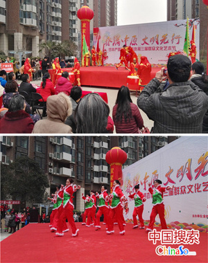 新年新气象 郑州社区群众喜迎新春