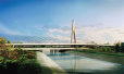 郑州西四环高架将建87米高斜拉桥　　跨中原路及南水北调渠